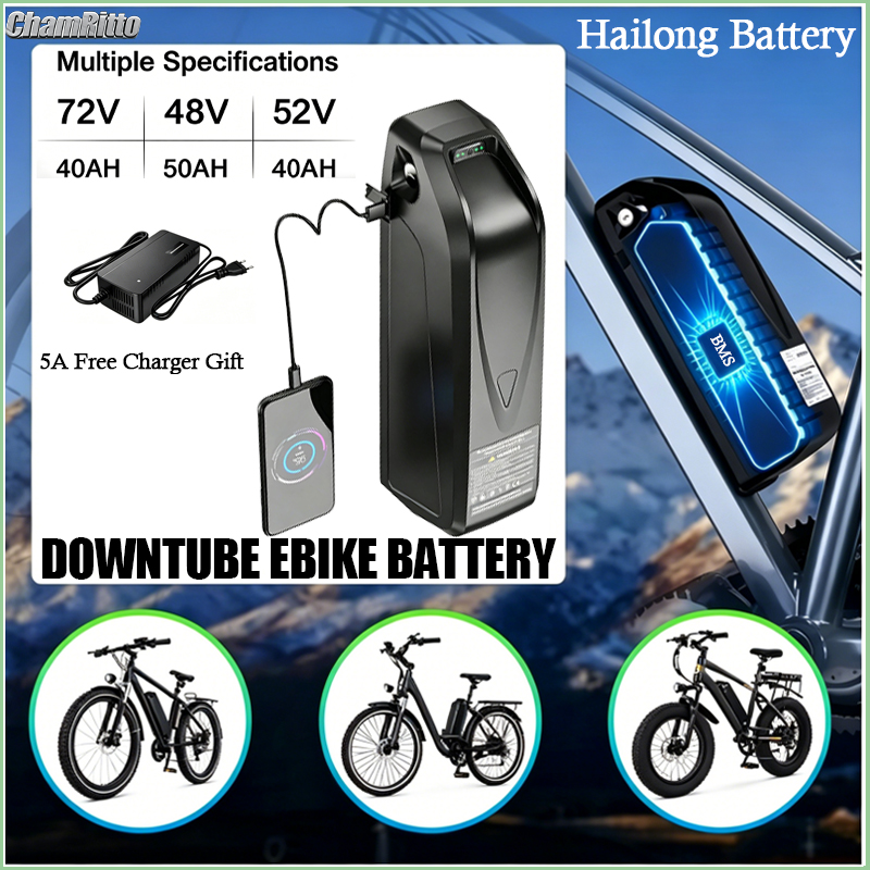 Ebike Battery 48V 20Ah Hailong - Elektrische fietsbatterij Hailong 48V 72V 52V