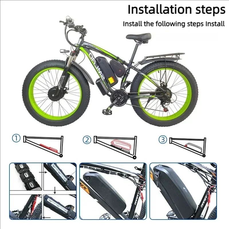 36-48-52V Hailong-batterij met - Ebike Battery 48V 20Ah Hailong recensie en prijs