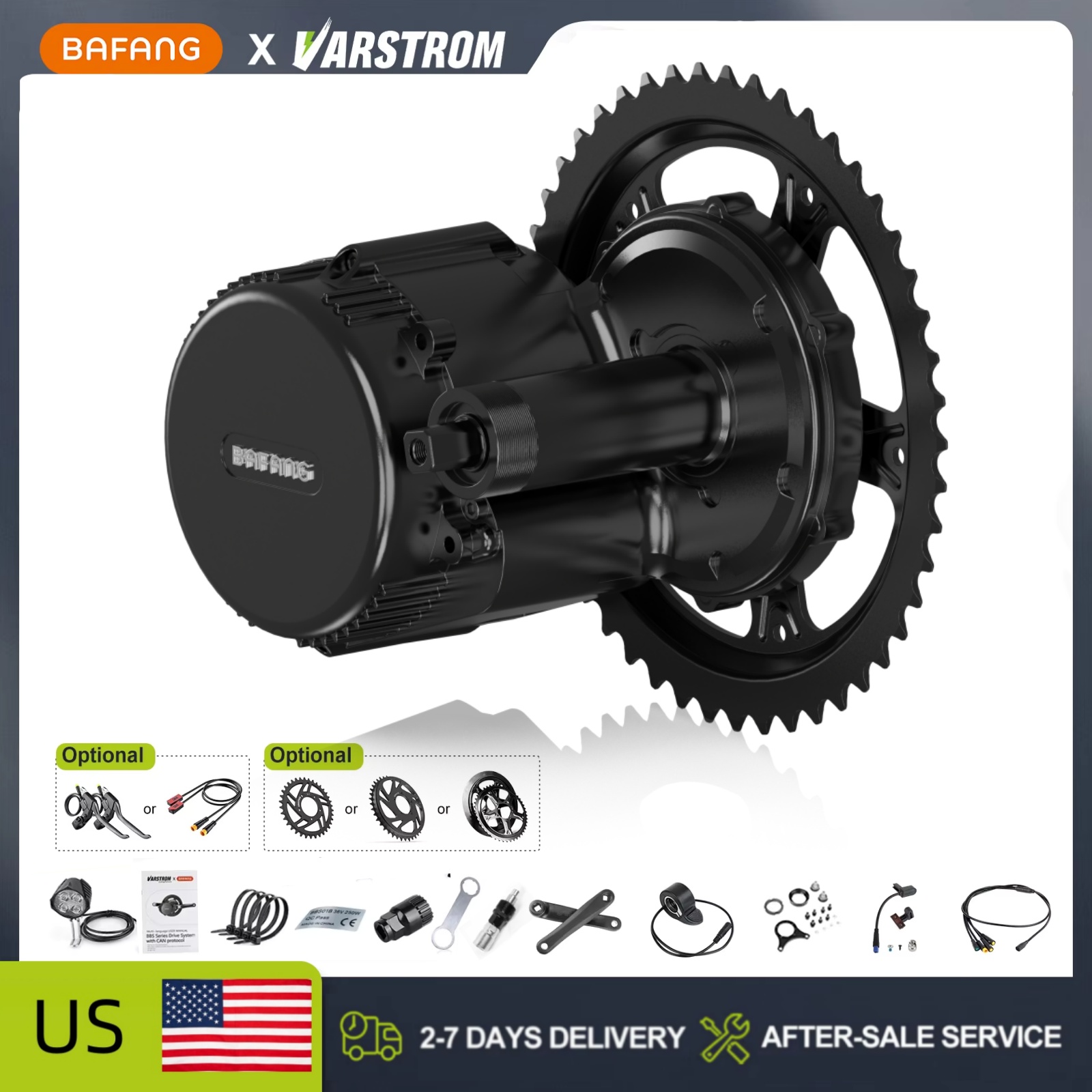 BAFANG 48V 500W 750W middenmot - Bafang Bbs02B 48V 750W Mid Drive Kit recensie en prijs